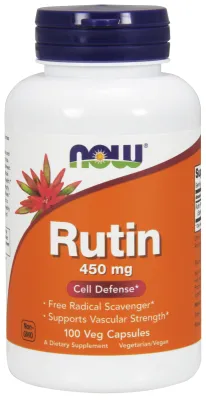 NOW Supplements Rutin 450 mg - 100 Veg Capsules