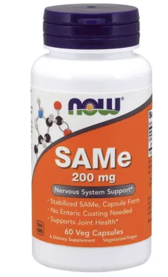 NOW Supplements SAMe 200 mg - 60 Veg Capsules