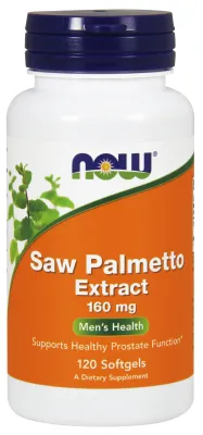 NOW Supplements Saw Palmetto Extract 160 mg - 120 Softgels