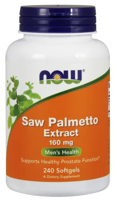 NOW Supplements Saw Palmetto Extract 160 mg - 240 Softgels