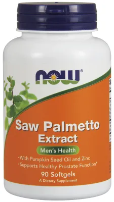 NOW Supplements Saw Palmetto Extract 80 mg - 90 Softgels