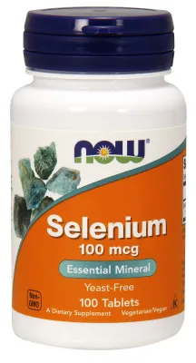 NOW Supplements Selenium 100 mcg - 100 Tablets