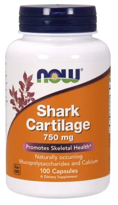 NOW Supplements Shark Cartilage 750 mg - 100 Capsules