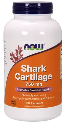 NOW Supplements Shark Cartilage 750 mg - 300 Capsules