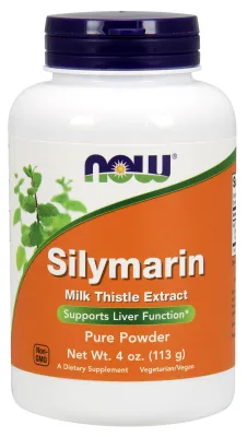 NOW Supplements Silymarin Milk Thistle Extract Pure Powder - 4 oz.