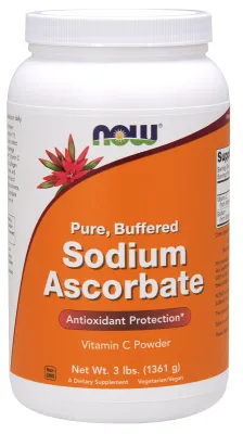 NOW Supplements Sodium Ascorbate Powder - 3 lbs.
