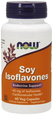 NOW Supplements Soy Isoflavones 150 mg - 60 Veg Capsules