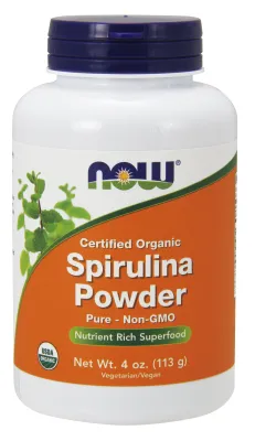NOW Supplements Spirulina Powder, Organic - 4 oz.
