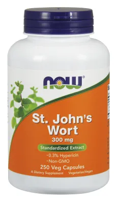 NOW Supplements St. John's Wort 300 mg - 250 Veg Capsules