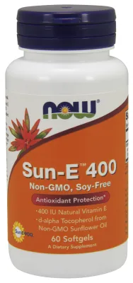 NOW Supplements Sun-E 400 - 60 Softgels