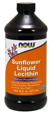NOW Supplements Sunflower Liquid Lecithin - 16 fl. oz.