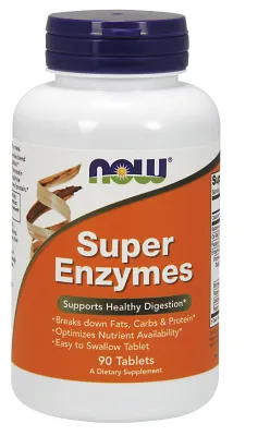 NOW Supplements Super Enzymes - 90 Tablets
