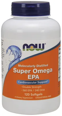 NOW Supplements Super Omega EPA, Double Strength - 120 Softgels