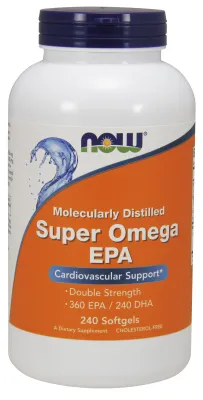 NOW Supplements Super Omega EPA, Double Strength - 240 Softgels