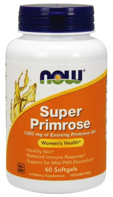 NOW Supplements Super Primrose 1300 mg - 60 Softgels