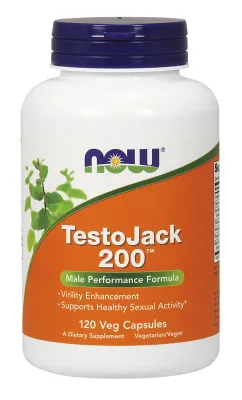 NOW Supplements TestoJack 200 - 120 Veg Capsules