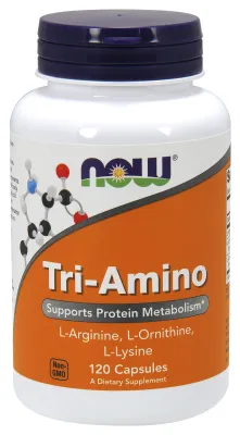 NOW Supplements Tri-Amino - 120 Capsules