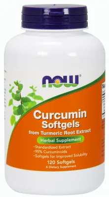 NOW Supplements Turmeric Curcumin Gels - 120 Softgels