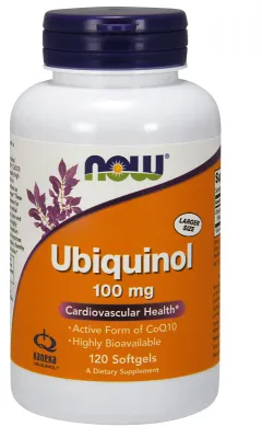 NOW Supplements Ubiquinol 100 mg - 120 Softgels