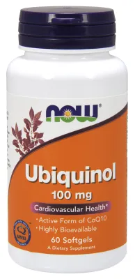 NOW Supplements Ubiquinol 100 mg - 60 Softgels