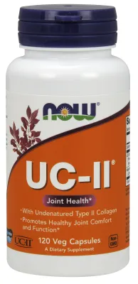 NOW Supplements UC-II Type II Collagen - 120 Veg Capsules