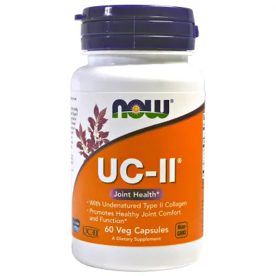 NOW Supplements UC-II Type II Collagen - 60 Veg Capsules
