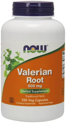 NOW Supplements Valerian Root 500 mg - 250 Veg Capsules