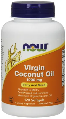 NOW Supplements Virgin Coconut Oil 1000 mg - 120 Softgels