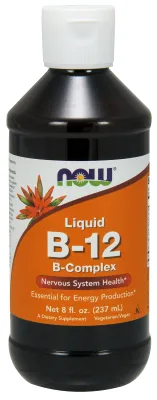 NOW Supplements Vitamin B-12 Complex Liquid - 8 oz.