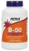 NOW Supplements Vitamin B-50mg - 250 Capsules