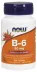 NOW Supplements Vitamin B-6 50mg - 100 Tablets