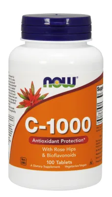 NOW Supplements Vitamin C-1000 - 100 Tablets