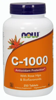 NOW Supplements Vitamin C-1000 - 250 Tablets
