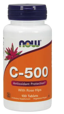 NOW Supplements Vitamin C-500 - 100 Tablets