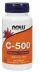 NOW Supplements Vitamin C-500 - 100 Tablets
