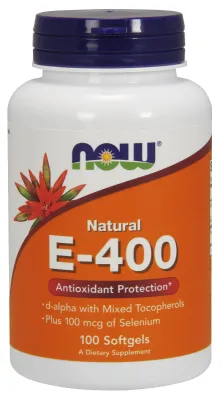NOW Supplements Vitamin E-400 IU - 100 Softgels
