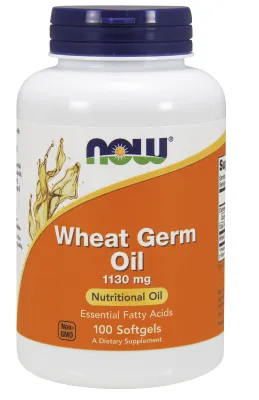 NOW Supplements Wheat Germ Oil - 100 Softgels