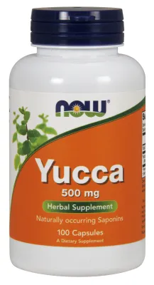 NOW Supplements Yucca 500 mg - 100 Capsules