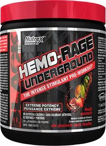 Nutrex Hemo-rage Underground Peach Pineapple - 30 Servings Canadian Formula