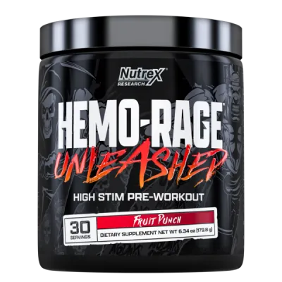 Nutrex Hemo-rage Unleashed Fruit Punch 30 Svgs