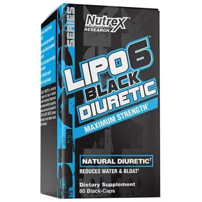 Nutrex Lipo 6 Black Diuretic, 80 caps