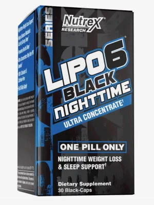 Nutrex Lipo 6 Black Nighttime UC - 30 black caps
