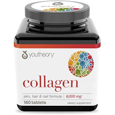 Youtheory Collagen - Type 1 And 2 And 3 - Advanced Formula - 160 Tablets